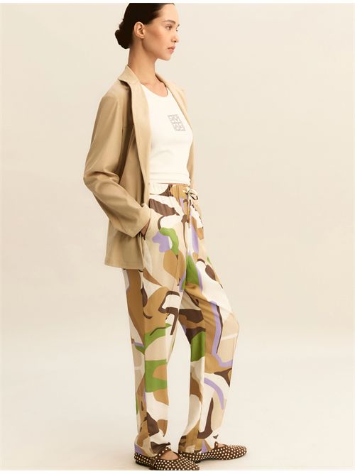 Jogger in twill - SABBIA EMME MARELLA | EMMOSSO125/001